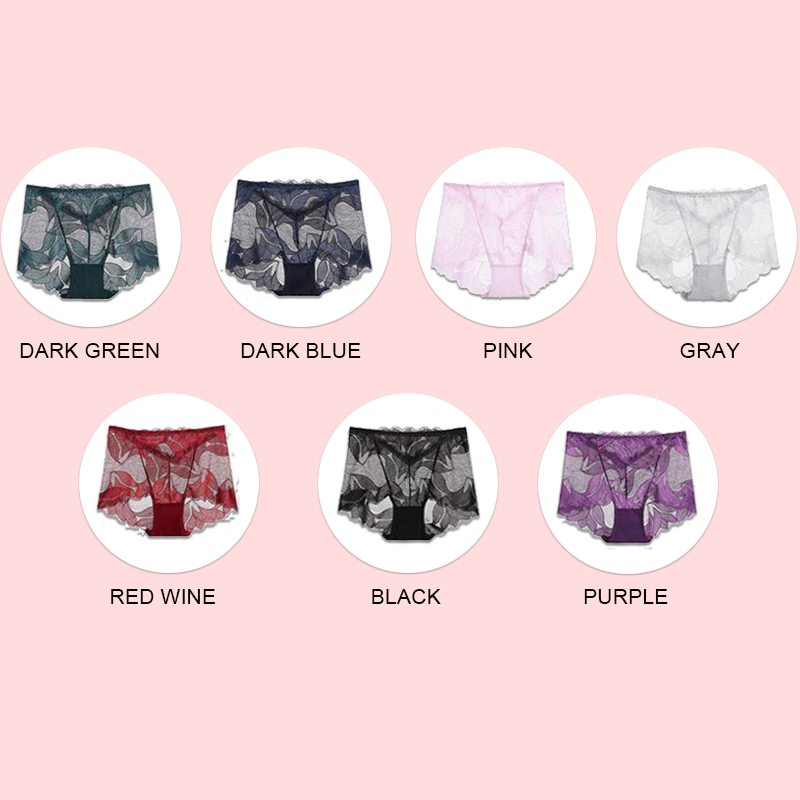 (⏰Last Day Sale 50% OFF) Ladies Silk Lace Handmade Underwear Pack ✨