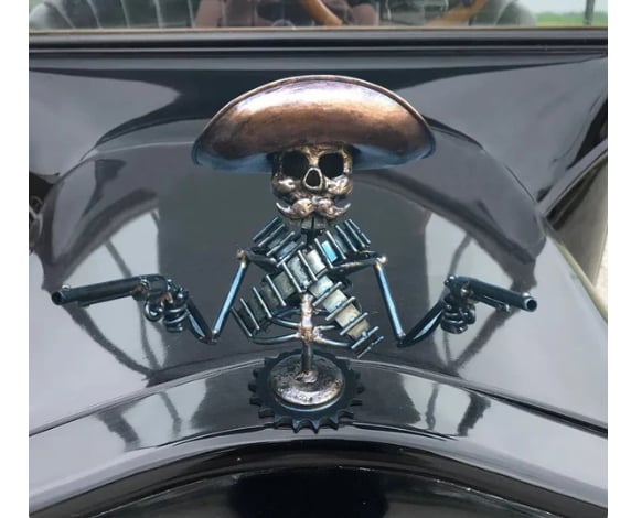 🌲EARLY CHRISTMAS SALE - 50% OFF🔥Cowboy Skull Gunslinger Hood Ornament Sculpture