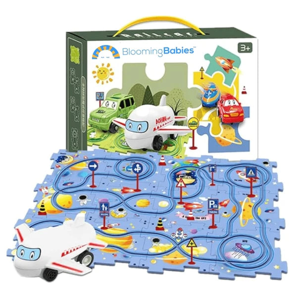 (🎄EARLY CHRISTMAS SALE - 50% OFF) 🎁-PuzzleRacer™ Kids Car Track Set