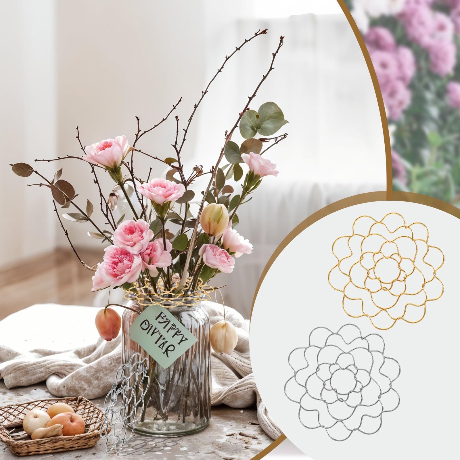 🎁TikTok Last Day Sale - 70% OFF🎉🌸Stainless Steel Floral Grid Organizer♻️