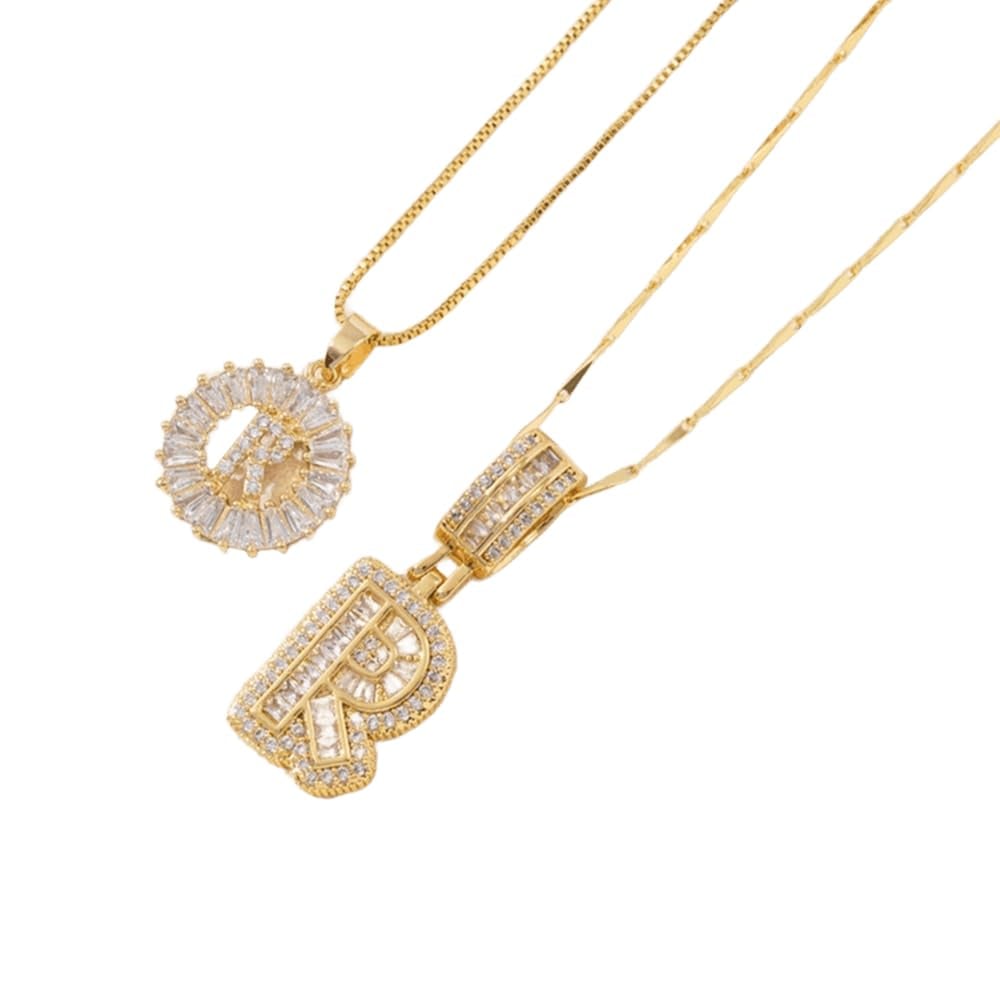 [LAST DAY 49% OFF]  🔥Initial Letter Pendant Necklaces - 2 Pack