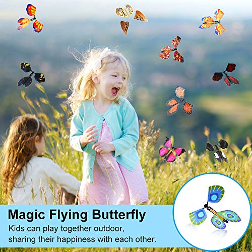 (🔥FLASH SALE)🦋Magic Flying Butterfly Card Surprise Wind Up Butterfly Magic Fairy Flying Toy Great Surprise Gift🦋