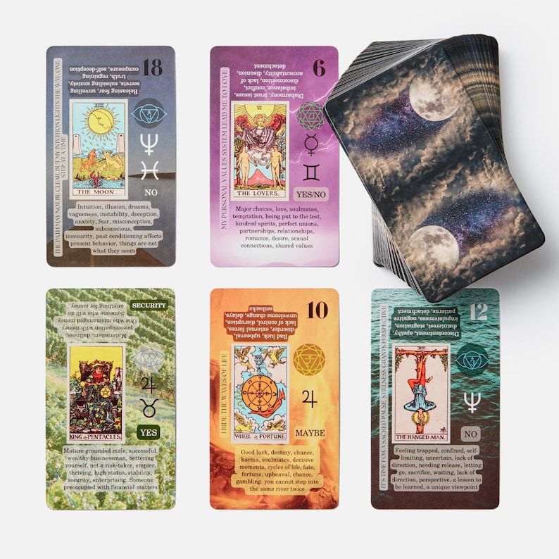 🔥Limited Supply⏱️Meaningful Tarot Cards - ☪️Moon Suit