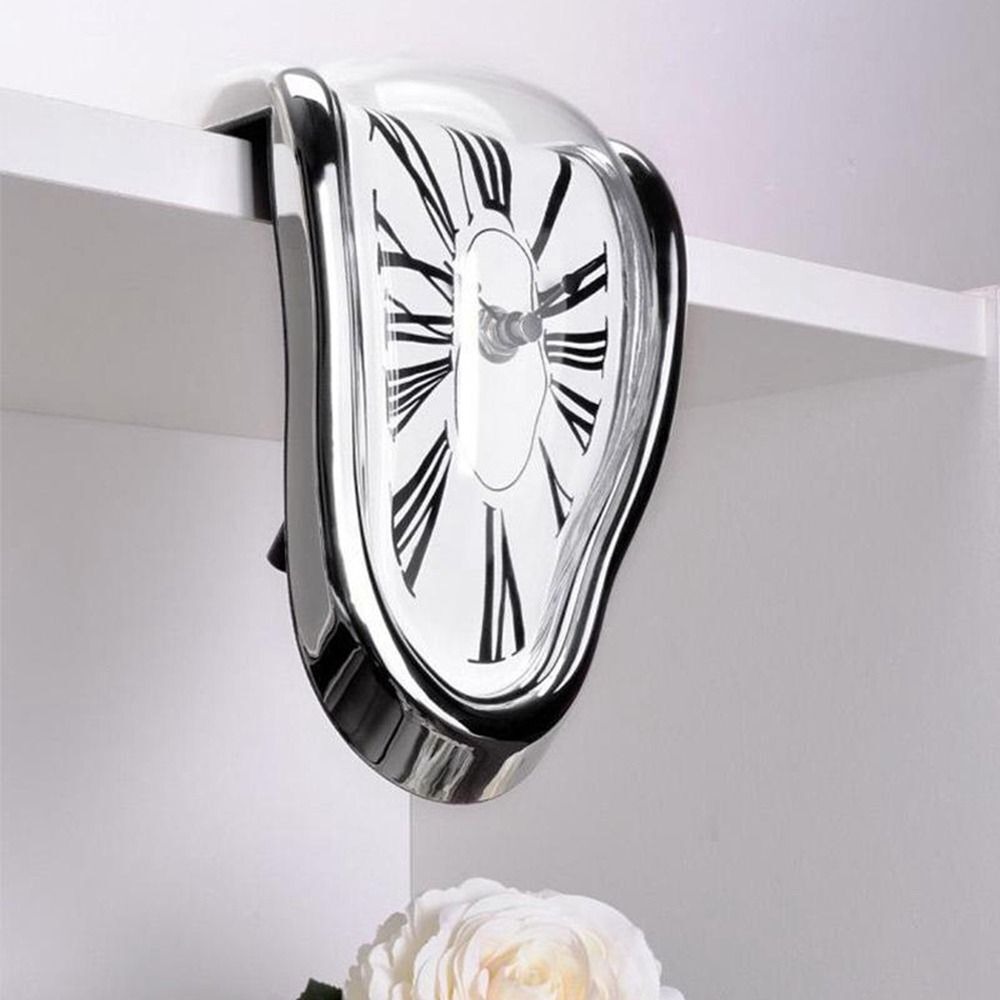 🔥Last Day Promotion- SAVE 70%🎄-Electronic Twisted bell Melting Mute Clock Retro Wall Clocks for Home Decor【🔥Buy 3 Save 20％ off＆Free shipping🔥】