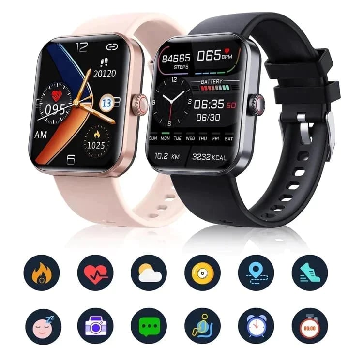 ✨TikTok Black Friday Deals - 70% OFF🎁[24/7 heart rate & blood pressure monitoring] Bluetooth fashion smartwatch.