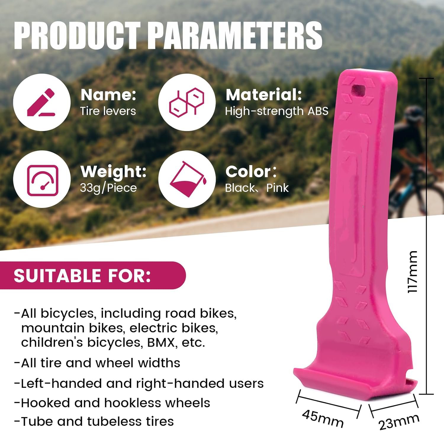 🔥Last Day Promotion 50% OFF💥2-in-1 Bicycle Tyre Lever Crowbar👨‍🔧