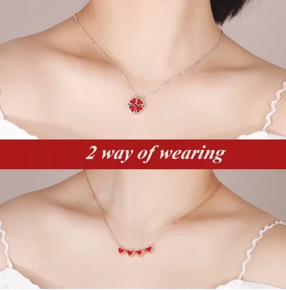 (Woman's Day Up To 50% Off) 2-in-1 Necklace & Rose Box-Buy 2 Get Extra 10%OFF