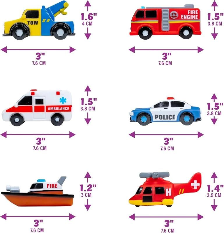 🔥LAST DAY 50% OFF🔥Emergency Cars Light Up Bath Toys