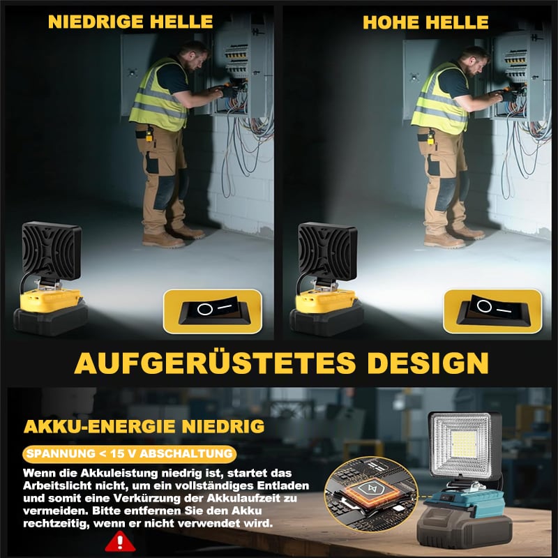 🔥Letzter Tag 50% RABATT-3000LM kabellose LED-Arbeitsleuchte mit Ladeanschlüssen