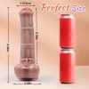 3 Telescopic Swing 10 Vibrating Heating Horsewhip Monster Dildo 8.66 Inch