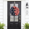 🏵100% Handmade Star Spangled Banner Ribbon Patriotic Wreath(𝐌𝐚𝐫𝐢𝐚𝐧𝐚 𝐒𝐦𝐢𝐭𝐡 𝐇𝐚𝐧𝐝𝐦𝐚𝐝𝐞®)