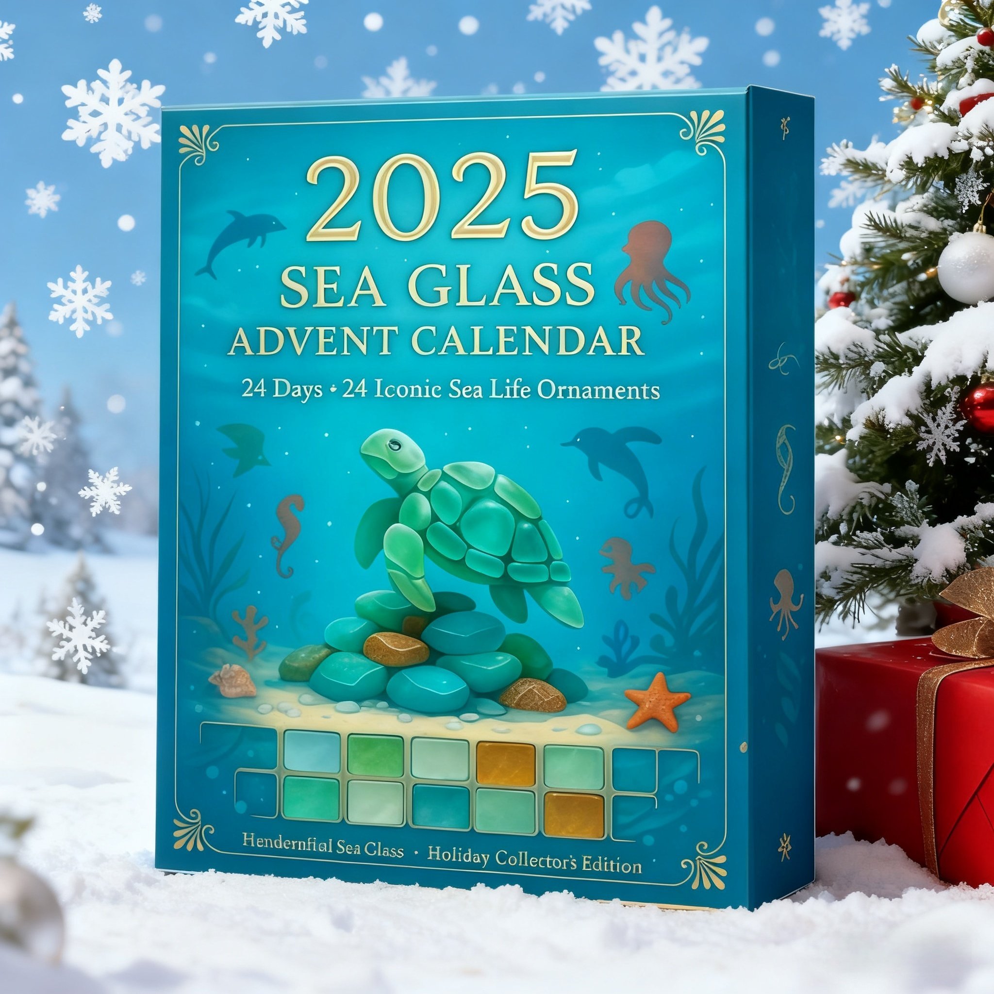 🔥Limited Edition, Only 100 Sets Left! - 🌊2025 Sea Glass Advent Calendar · Ocean Treasures