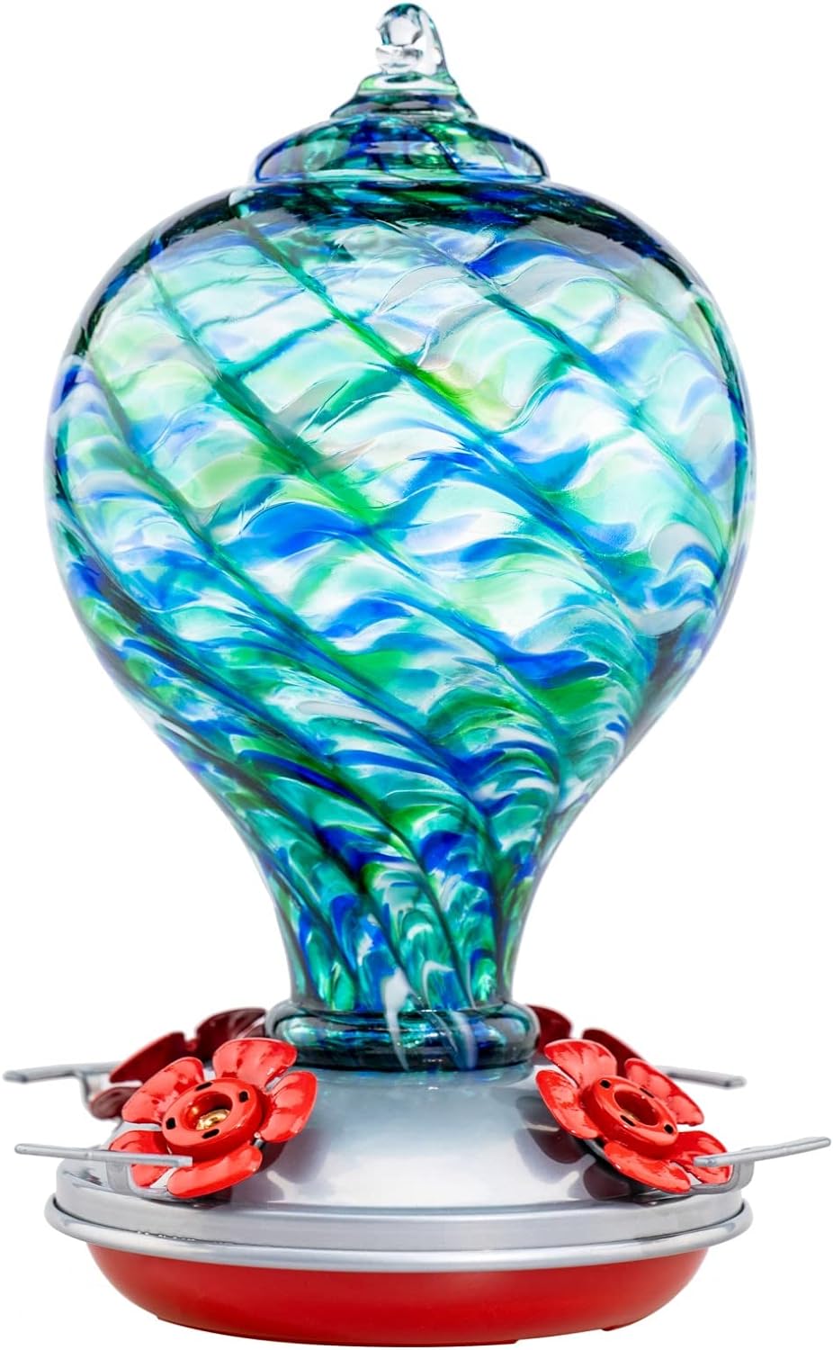 🎁2023-Christmas Hot Sale🎁Blown Glass Hummingbird Feeder-Buy 2 Free Shipping