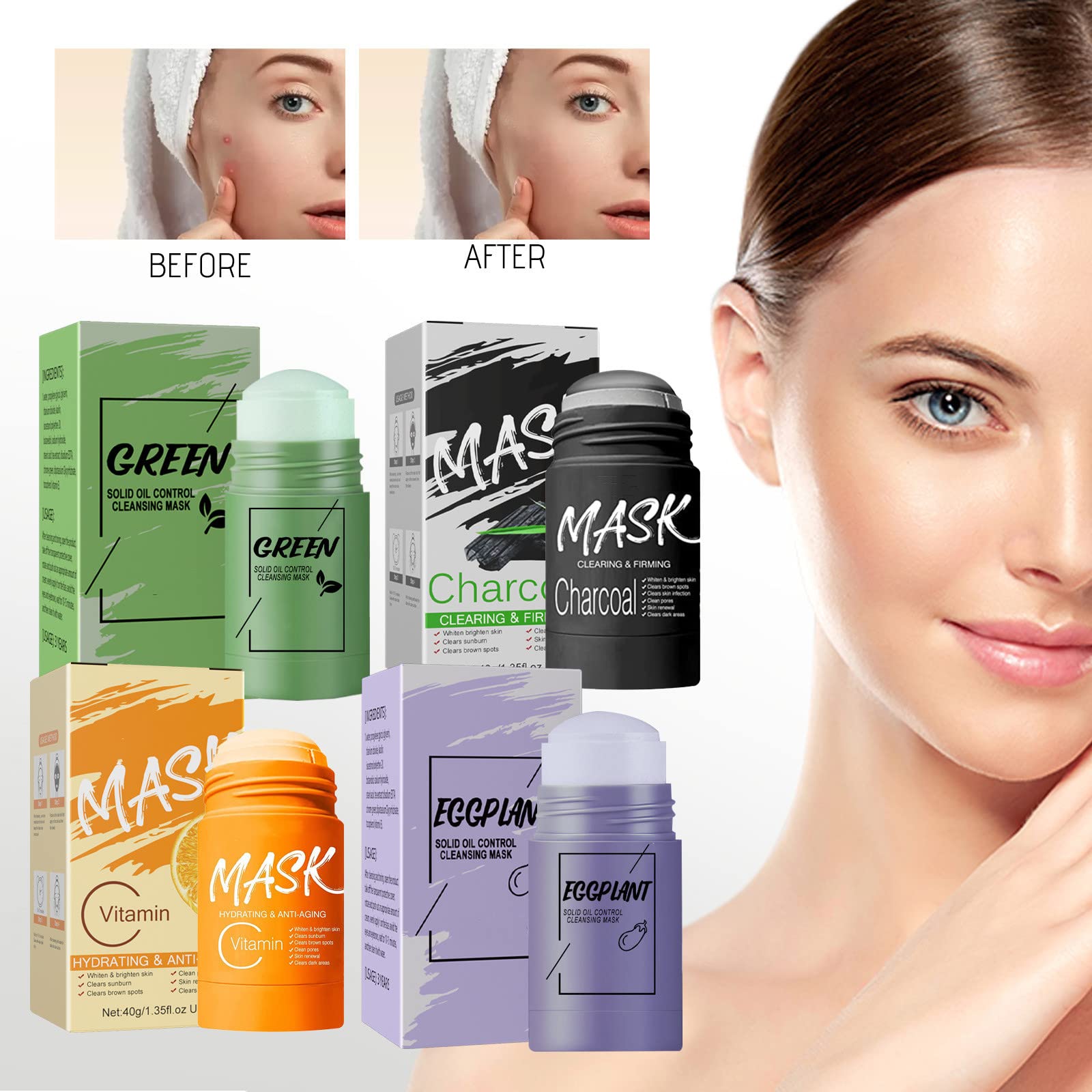 🔥Last Day Promotion- SAVE 70% OFF👨‍⚕Deep Cleanse Green Tea Mask-BUY 2 FREE SHIPPING