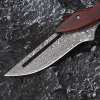 💥LAST DAY SALE 50% OFF💥Wood Handle Damask Folding Pocket Knife⚡BUY 2 FREE SHIPPING