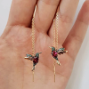 (2021 Hot Sale- 50% OFF) Ladies Elegant Hummingbird Rhinestone Stud Earrings