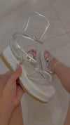 Women's Shiny Thick-soled Elegant Sandals