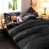 (🔥Big Sale)AB Sided Thicken Corduroy Velvet Winter Bedding Set Full Queen King Size Duvet Cover