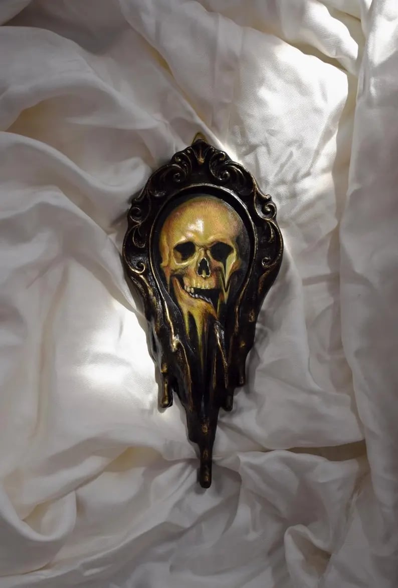 🎁TikTok Last Day Sale - 70% OFF🔥Handmade Liquid painting Surreal Skull Painting