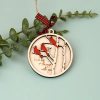 Handmade Cardinals Memorial Ornamen