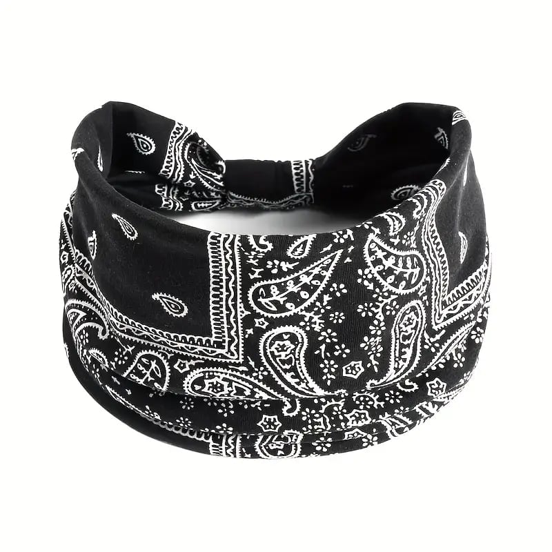 🔥Heißer Verkauf 49% Rabatt🥰Boho Paisley Printed Wide HeadBand