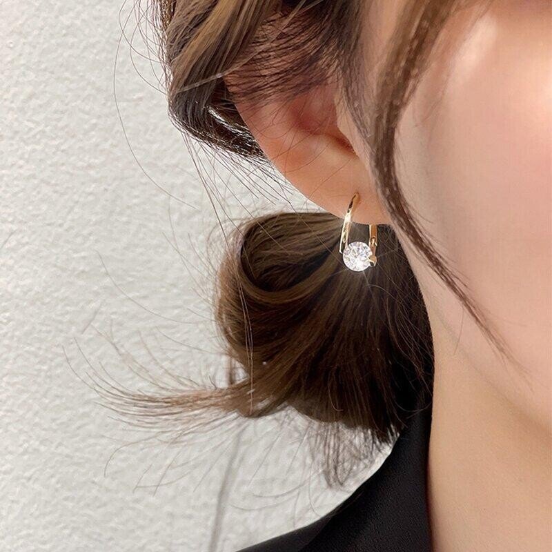 🔥Mother's Day PromotionF-Diamond Round Stud Earrings