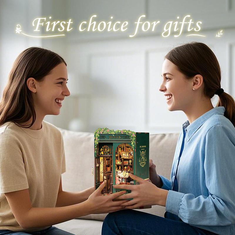 🎁TikTok Last Day Sale - 70% OFF🕰️DIY OWL Bookstore With LED Lights Decoration