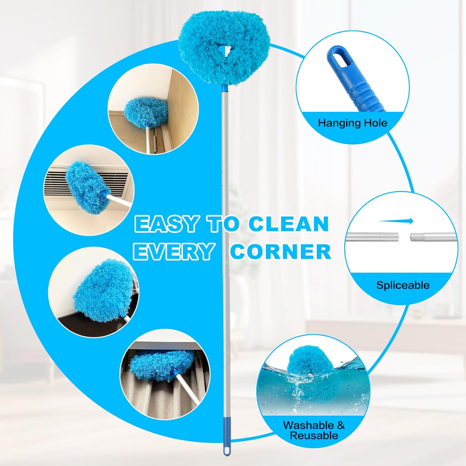 TikTok Last Day Promotion -60% OFF🎉Ceiling Fan Duster With Extension Rod