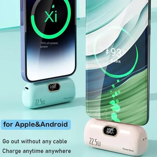 🎉⏰5000mAh Mini Portable Charger Power Bank for phone🔋