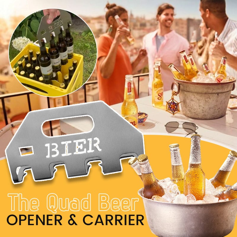 ⏰LAST DAY SALE 50% OFF💥The Quad Beer Opener & Carrier