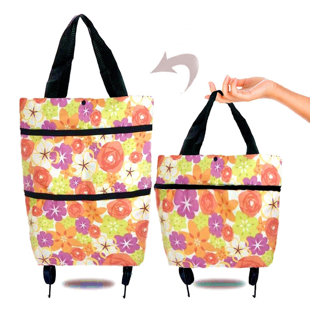 🎁TikTok Last Day Sale - 70% OFF🎉Foldable Shopping Trolley Tote Bag
