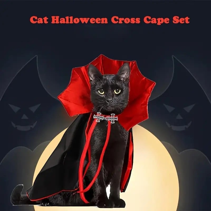🎁TikTok Last Day Sale - 70% OFF🧛🧛Halloween Vampire Count Pet Cloak
