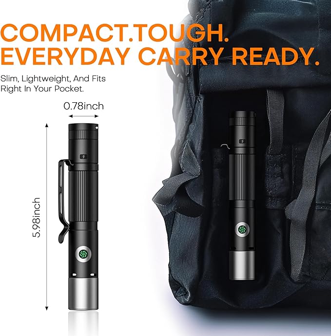 🔥Hot Sellng🔥3-in-1 Flashlight with Stun Arc & Siren Alarm