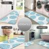 HEBE Anti Fatigue Kitchen Rug Sets 2 Piece Non Slip Kitchen Mats for Floor Cushioned Kitchen Rugs and Mats Waterproof Comfort Standing Mat Runner for Kitchen,Home Office,Sink,Laundry