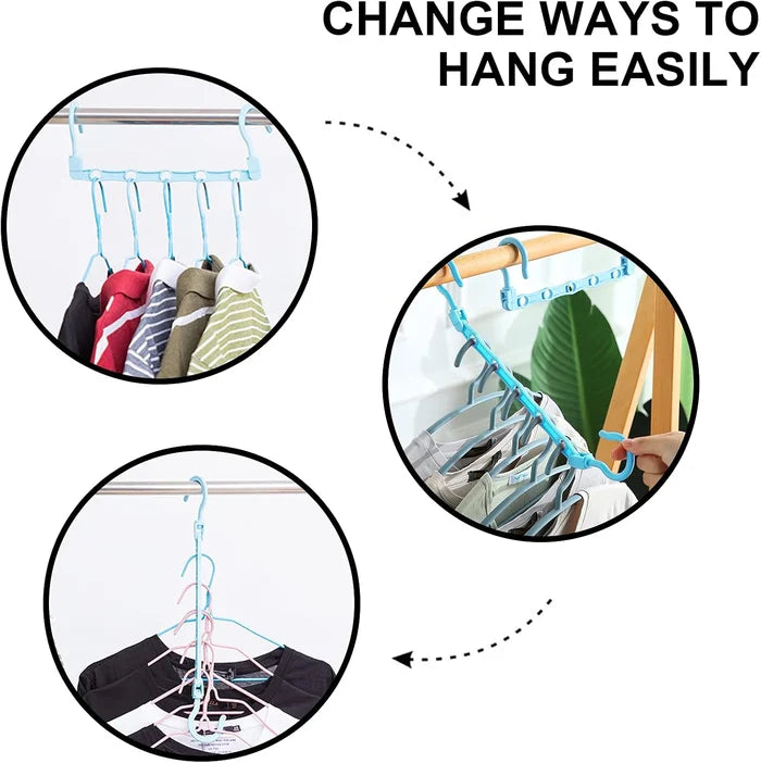 👕Multi-functional Non-slip Portable Foldable Rotating Clothes Hanger(Buy 4 Save $22 && Free Shipping🚚)