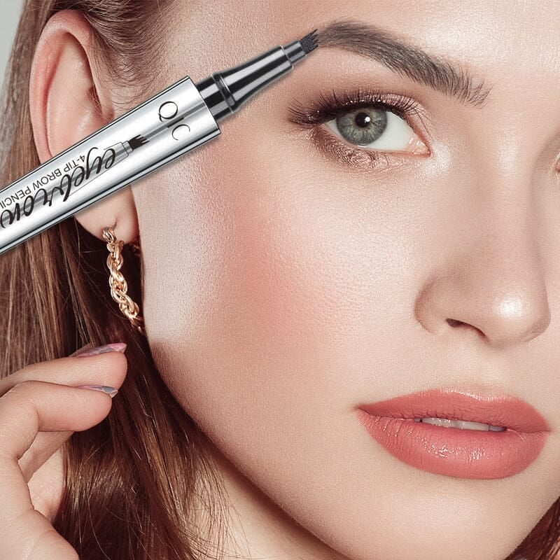 🔥Last Day Promotion 70% OFF-🔥-3D Waterproof Microblading Eyebrow Pen 4 Fork Tip Tattoo Pencil