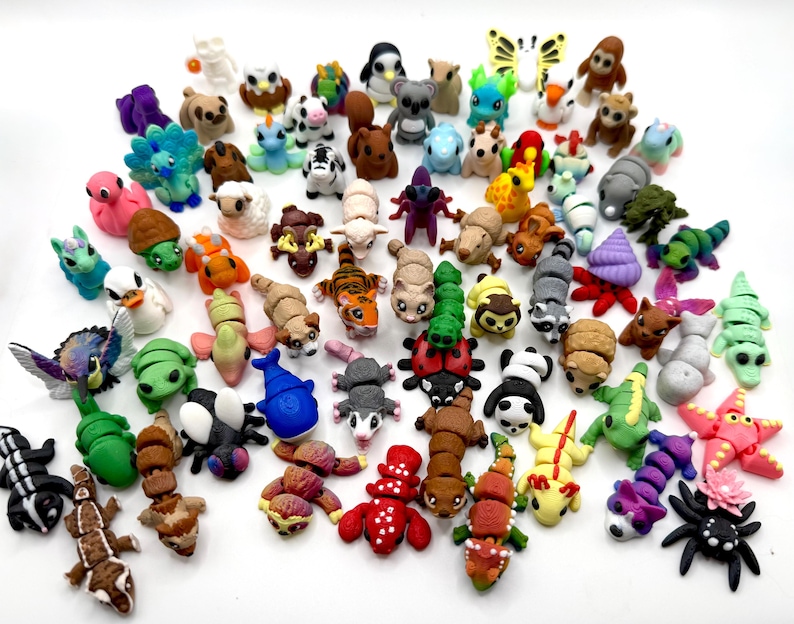 🎄Advent Calendar with 3D Printed Mini Animals for Christmas