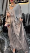 Women's V-neck Satin Comfortable Casual Dress