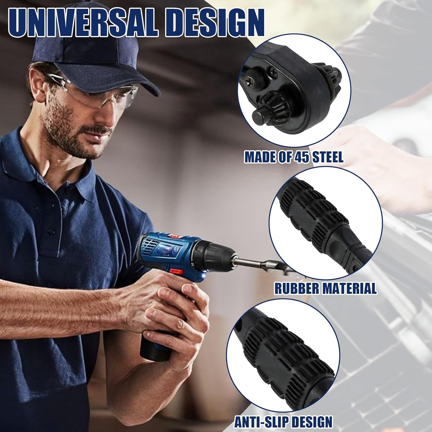 🔥Father's Day Sale 49% OFF - 2025 New 2 in 1 Drill Chuck Ratchet Spanner