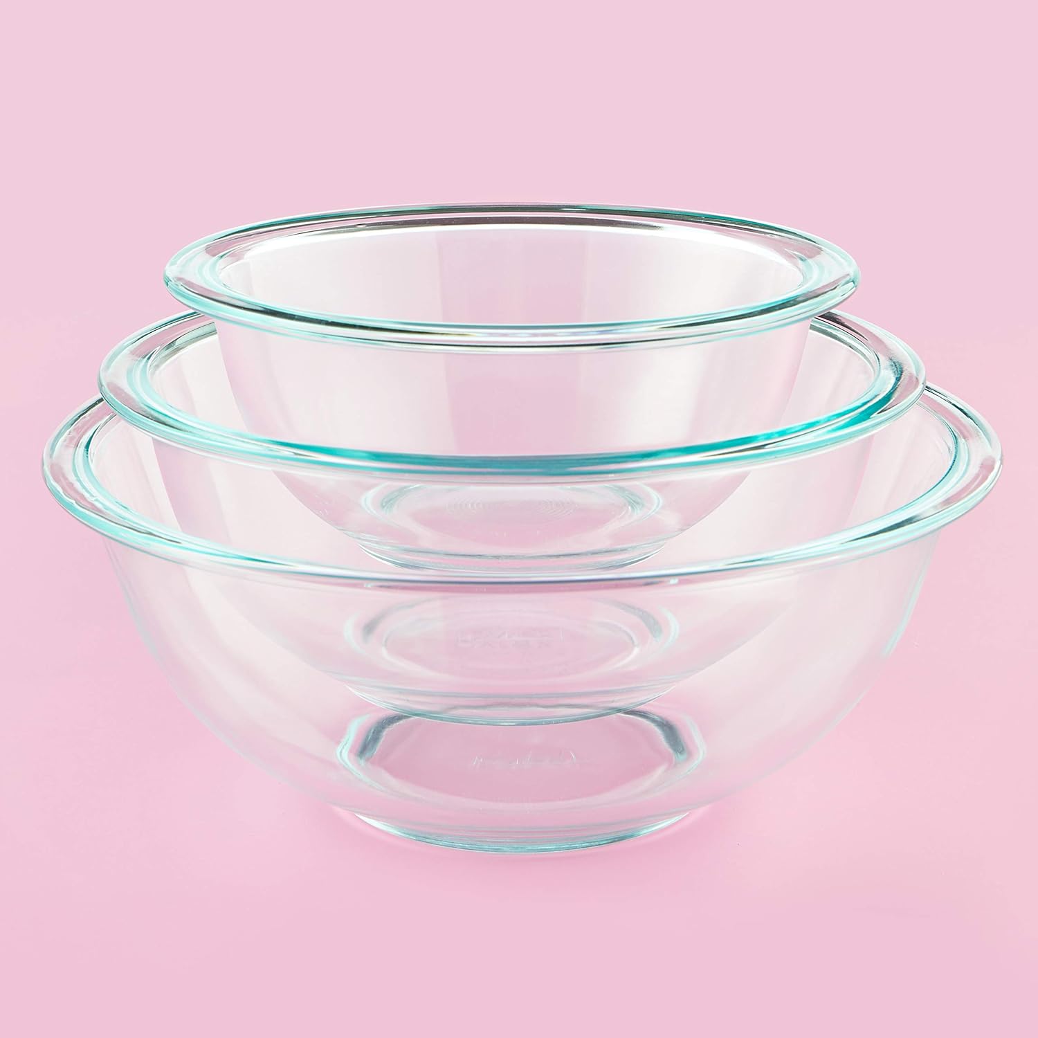 Pyrex Glass, 3-Piece, 3 PC Mixing Bowl Set