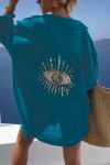 Women Casual sequin beaded shirt