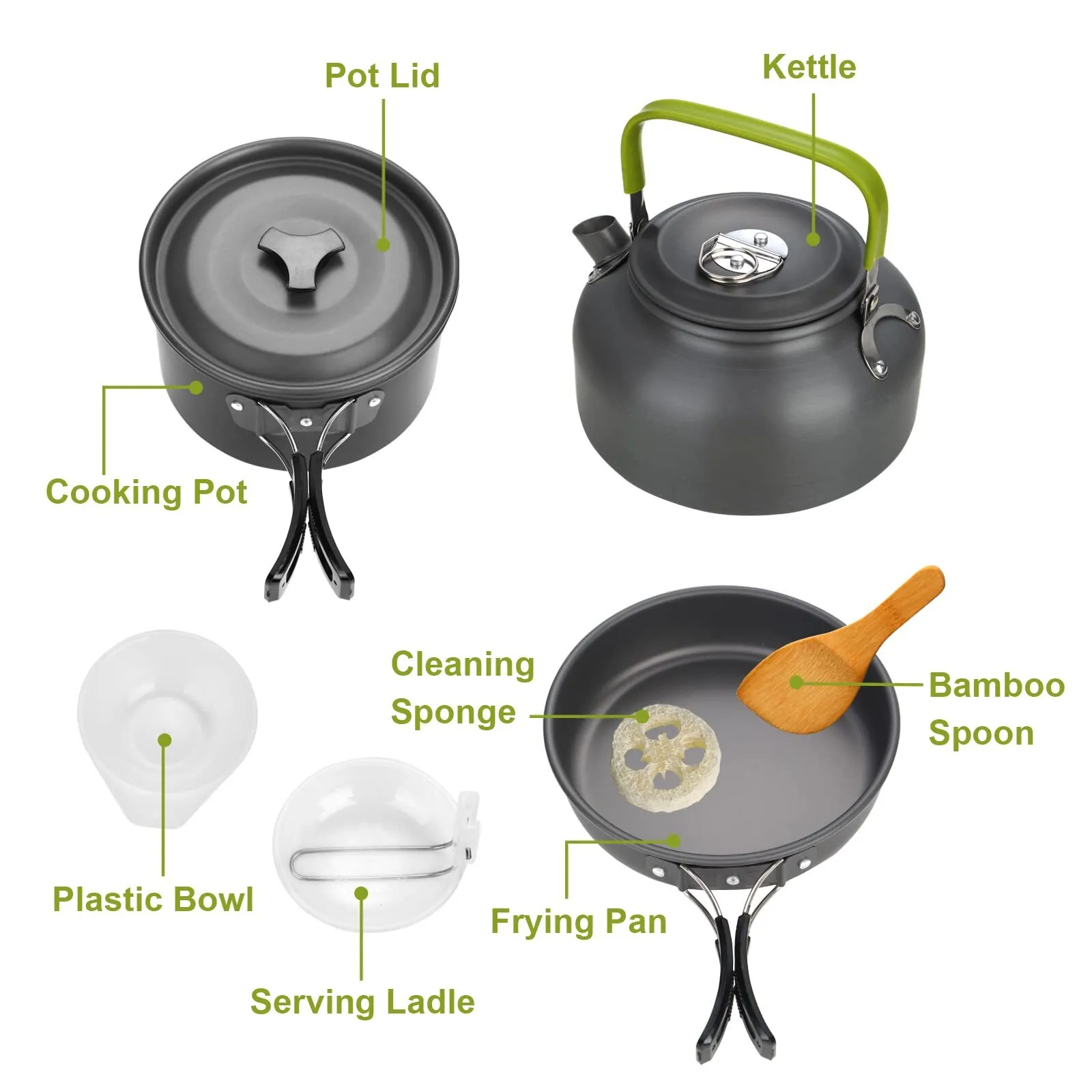 🔥LAST DAY SALE 49% OFF - Portable Outdoor Camping Cookware Cooking Equipment Set