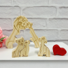 🦁Personalized lion family members wooden puzzle🧡