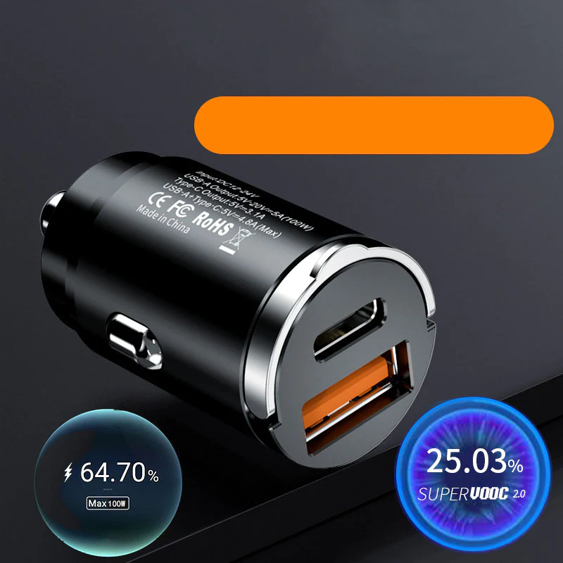 🔥(Last Day Promotion - Save 61% OFF) Multi Compatible 100W Fast Charging Car Charger ！！-🔥Buy More,Save More🔥