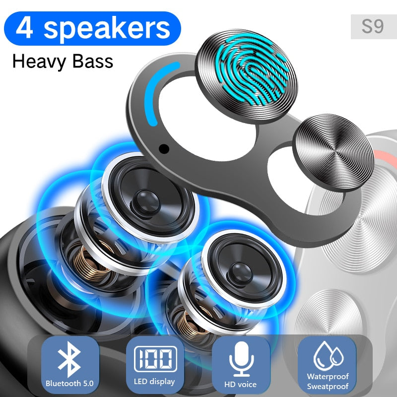 LED Display Waterproof Wireless Bluetooth Earphones