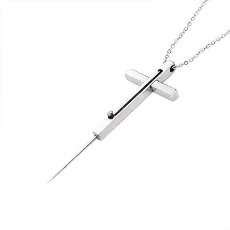 (🔥Early Christmas Sale - 49% OFF)Cross Self-Defense Necklace