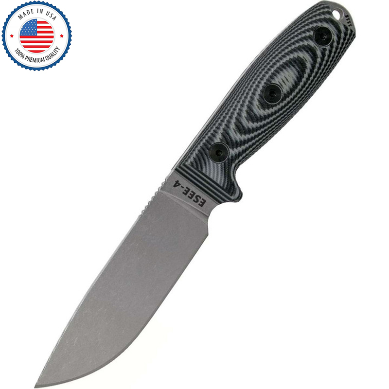 🔥Last Day Promo Save 70% 🎁ESEE-4 Gray Micarta (4.5