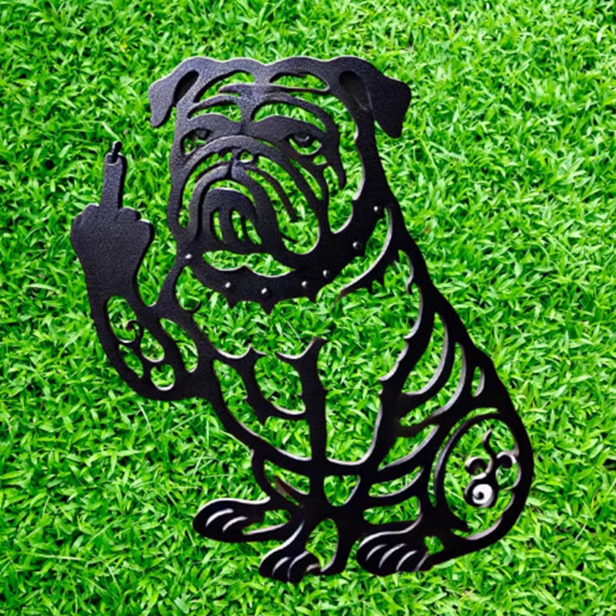 🔥 50% OFF – Limited Time Only!  Humorous Garden Decor – Middle Finger Trump, Bulldog & Bigfoot Cutouts