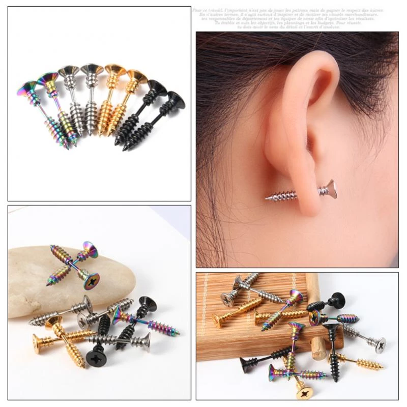 (🎉EARLY NEW YEAR SALE - 48% OFF)Screw Stud Earrings🔥BUY 2 GET EXTRA 10% OFF