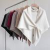 🍂TikTok Fall Sale — Last Day 70% OFF💕Women's Solid Color Wool Blend Shawl☁️
